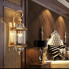 Đèn Gắn Tường Ngoài Trời Lồng Lục Giác Treo Thả LL-GT-001