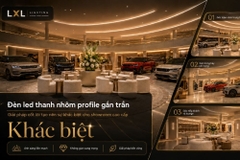 Đèn nhôm profile âm trần uốn cong