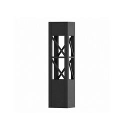 Đèn Bollard Vuông Họa Tiết X Chéo  LL10