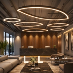 Đèn Thả Hình Chiếc Lá Nhôm Profile