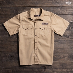 Áo sơ mi tay ngắn Kraft Work Shirt Kaki