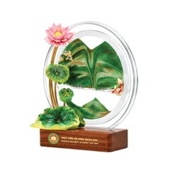 TRANH CÁT HOA SEN "TÂM TRONG NHƯ NGỌC"