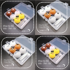 Khay Đựng Lens 3 Đôi Hình Thú