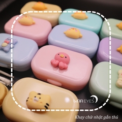 Khay gương mini chữ nhật gắn thú