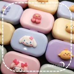 Khay gương mini chữ nhật gắn thú
