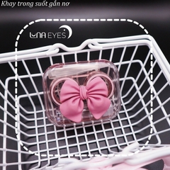 KHAY ĐỰNG LENS TRONG SUỐT GẮN NƠ - GẮN CỪU Kèm dụng cụ đeo lens