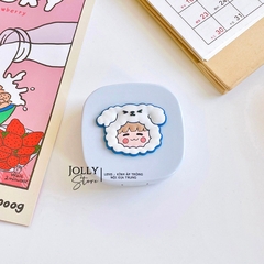 Khay gương vuông hoạt hình LUNA EYES kèm dụng cụ đeo