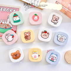 Khay gương vuông hoạt hình LUNA EYES kèm dụng cụ đeo