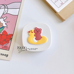 Khay gương vuông hoạt hình LUNA EYES kèm dụng cụ đeo