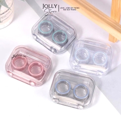 Khay đựng Lens trong suốt LUNA EYES kèm dụng cụ đeo