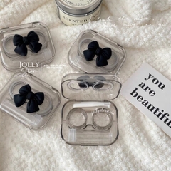 KHAY ĐỰNG LENS TRONG SUỐT GẮN NƠ - GẮN CỪU Kèm dụng cụ đeo lens
