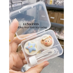 Khay gắn thú hộp vuông kèm dụng cụ đeo lens JOLLY