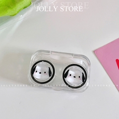 Khay đựng lens trong suốt gắn thú JOLLY xinh xắn kèm dụng cụ đeo