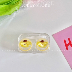Khay đựng lens trong suốt gắn thú JOLLY xinh xắn kèm dụng cụ đeo