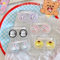 Khay đựng lens trong suốt gắn thú JOLLY xinh xắn kèm dụng cụ đeo