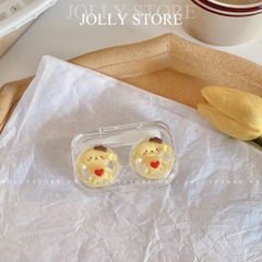 Khay đựng lens trong suốt gắn thú JOLLY xinh xắn kèm dụng cụ đeo