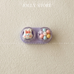 Khay đụng lens dễ thương JOLLY kèm dụng cụ đeo lens