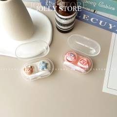 Khay đựng lens gắn thú hộp tròn JOLLY kèm dụng cụ đeo