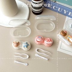 Khay đựng lens gắn thú hộp tròn JOLLY kèm dụng cụ đeo