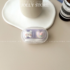 Khay đựng lens gắn thú hộp tròn JOLLY kèm dụng cụ đeo