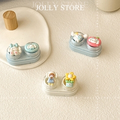 Khay đựng lens dễ thương gắn thú JOLLY kèm dụng cụ đeo