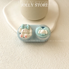 Khay đựng lens dễ thương gắn thú JOLLY kèm dụng cụ đeo