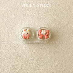 Khay đựng lens gắn thú xinh JOLLY kèm dụng cụ đeo