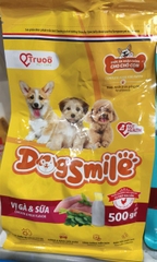 Hạt dog smile hạt cho chó con vị gà, sữa 500g