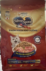 Hạt thức ăn Silver Spoon vị gà, cừu 1kg