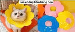 Loa chống liếm hình bông hoa size S M