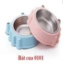 Bát ăn kèm khay inox hình động vật