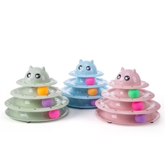 Tháp mèo 3 tầng kèm bóng