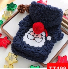 áo nỉ lông cừu xanh ông già noel smlxl
