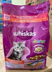Hạt thức ăn Whiskas Kitten cá ngừ, cá hồi 1.1kg