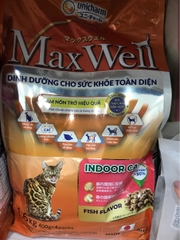 Hạt thức ăn Max Well Adult giảm nôn trớ vị cá 1.6kg