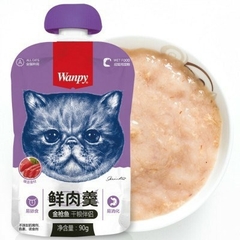Súp thưởng Wanpy cho mèo siêu thơm nắp vặn 90g vị cá ngừ