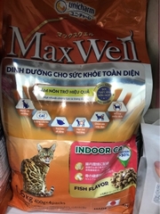 Hạt thức ăn Max Well Adult giảm nôn trớ vị cá 400g