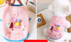 áo len họa tiết chó kẻ sọc happy smlxl