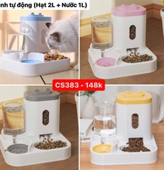 Bộ bát ăn tự động tai mèo