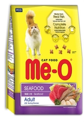 Hạt thức ăn Me-O Cat Adult Seafood 350g