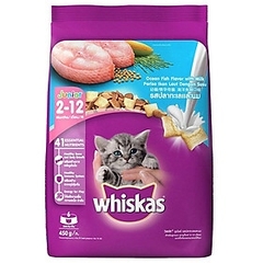 Hạt thức ăn Whiskas Kitten cá biển, sữa 450g