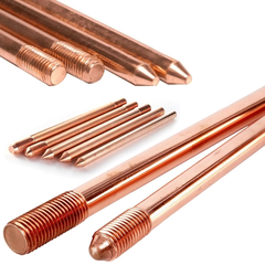 Cọc tiếp địa mạ đồng d16 dài 2 4m