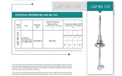 Kim thu sét LIVA LAP-BX125 Rp=84m