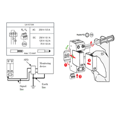 Aptomat chống sét lan truyền 1 fa  OTOWA LS-N2720S