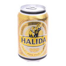Bia lon Halida 330ml