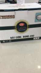 Bộ 10 bát cơm kẻ vàng Minh Châu Bone-C02