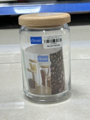 Lọ thuỷ tinh trơn Ocean Pop Jar Wooden nắp gỗ 750ml Thái Lan 2526