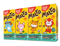 Sữa lúa mạch LOF Malto hương socola bạc hà 180ml* 48 hộp