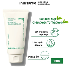 Sữa rửa mặt innisfree trà xanh 150g Hàn Quốc