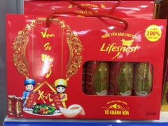Xách Nước yến sào cao cấp Lifenest Khánh Hoà Hộp Ngang (6lon*190ml)